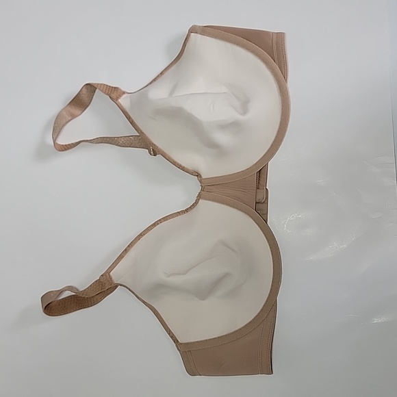 Vanity Fair Beige Underwired Beauty Back Minimizer  Bra/Size 42D. - Picture 4 of 9